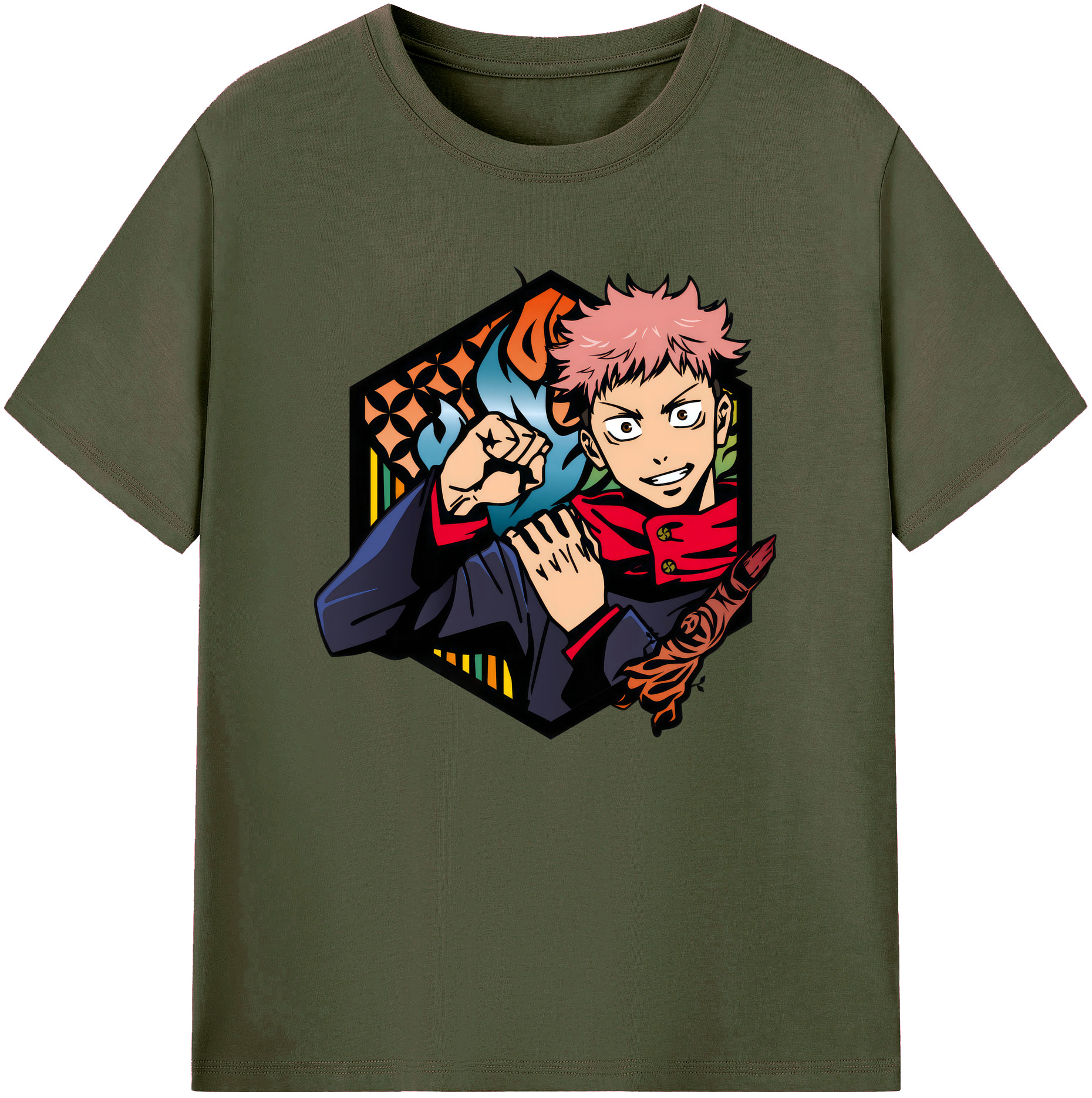 （画像用） 呪術廻戦 Jujutsu Kaisen 綿100％ メンズ半袖Tシャツ｜肌触りやわらか＆通気性